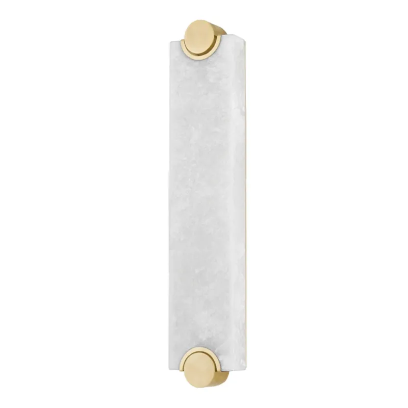 Brant 1-Light Wall Sconce in Aged Brass 5W x 25H
