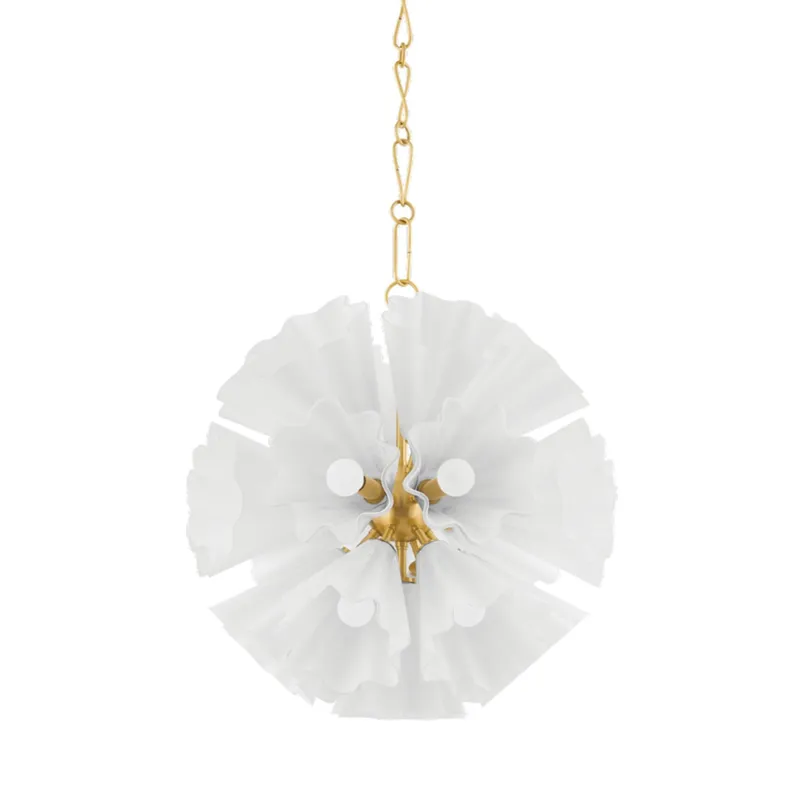 Capri 22-Light Chandelier in Aged Brass 24W x 24.5H