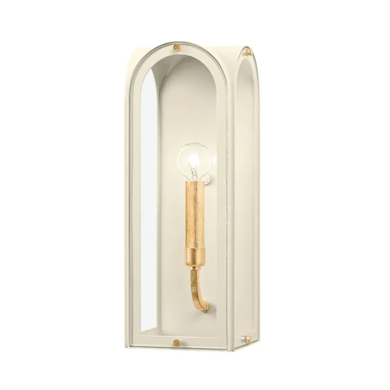 Lincroft 1-Light Wall Sconce in Vintage Gold Leaf 6.5L x 6.5W x 16H