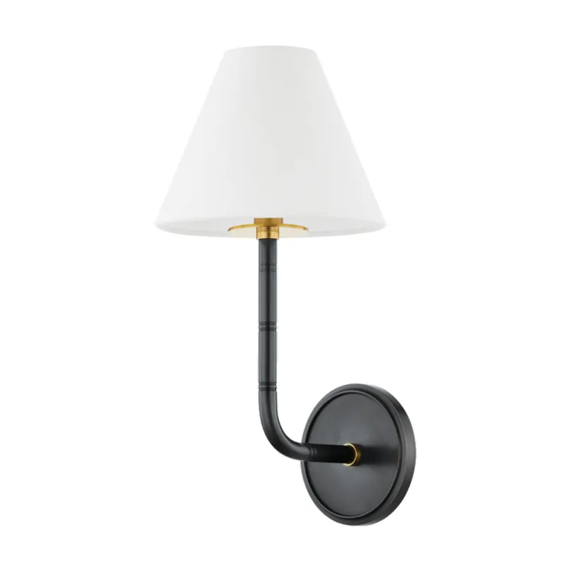 Trice 1-Light Wall Sconce in Aged Brass/Old Bronze 7.75W x 15.75H