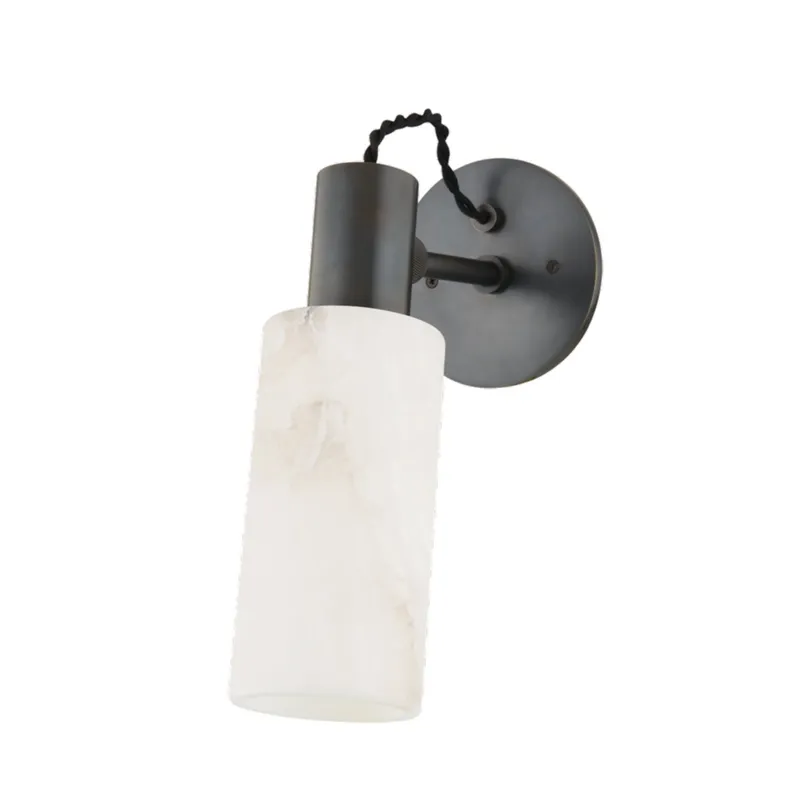 Malba 1-Light Wall Sconce in Distressed Bronze 4.75W x 11.25H