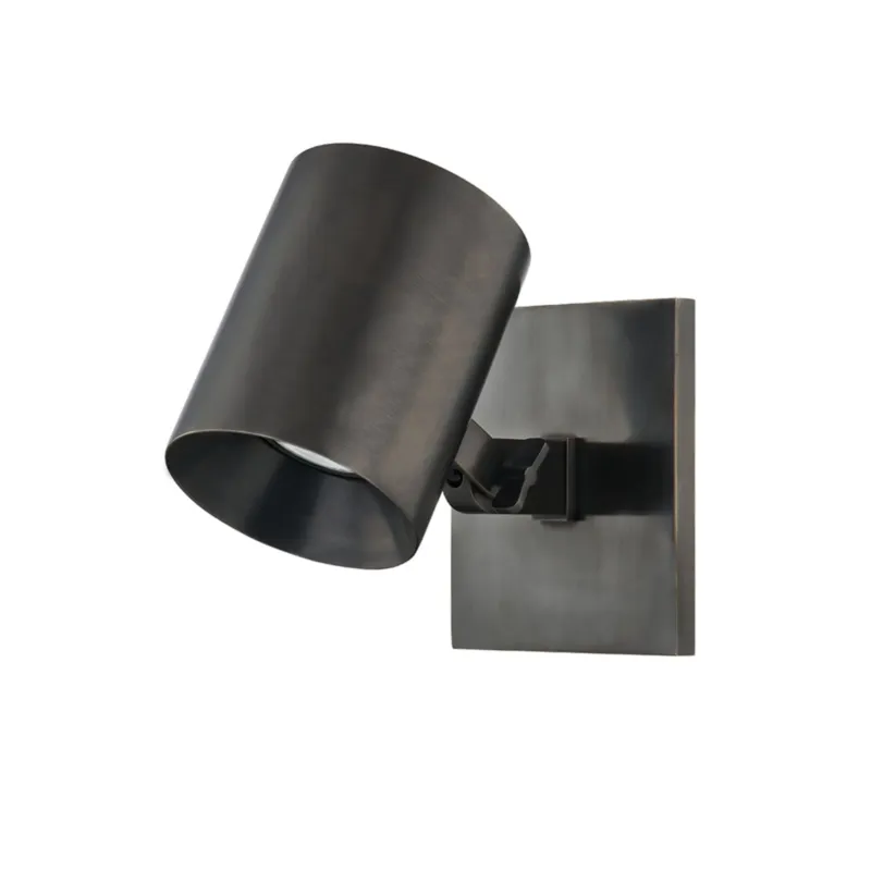 Highgrove 1-Light Wall Sconce in Distressed Bronze by Mark D. Sikes 4.75W x 5.75H