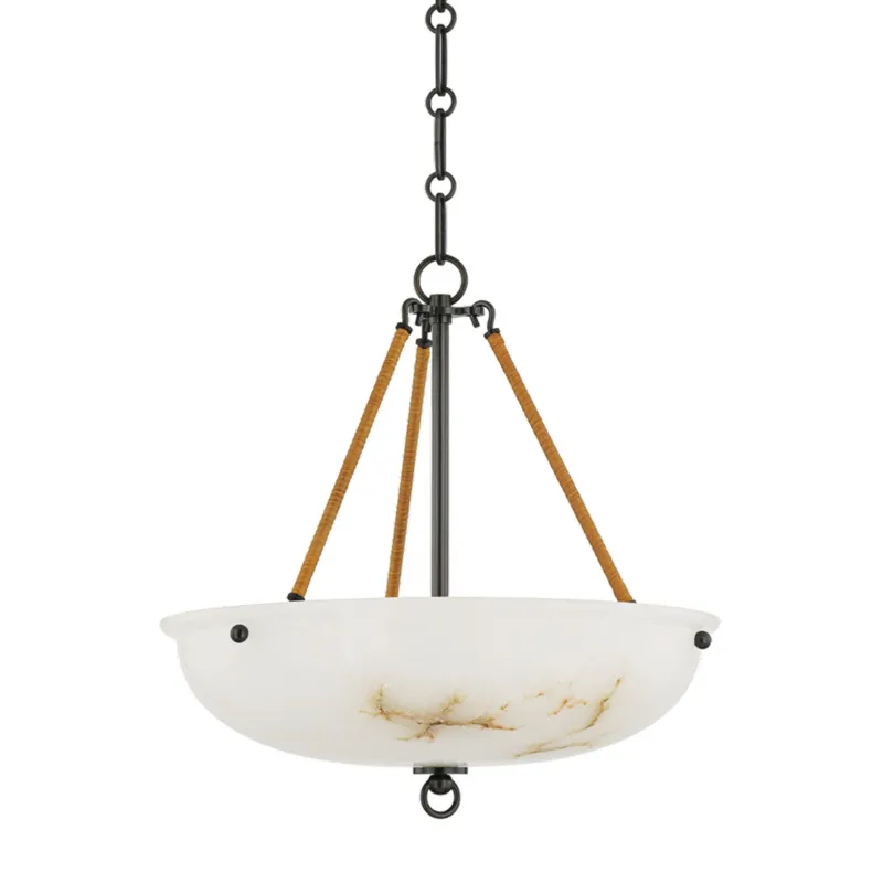Somerset 3-Light Pendant in Distressed Bronze by Mark D. Sikes 16W x 15.75H