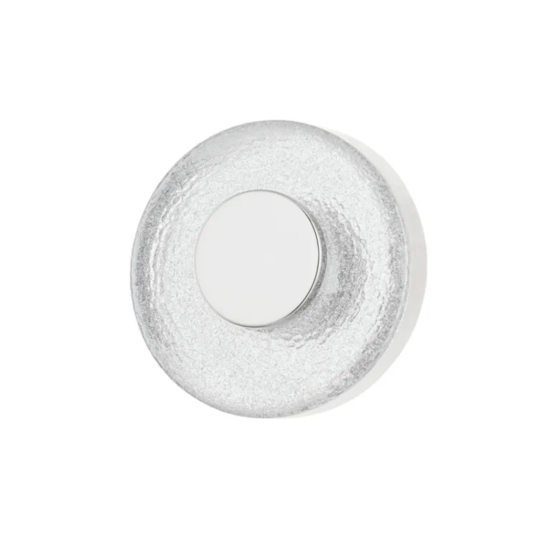 Pearl 1-Light Wall Sconce in Polished Nickel 6W x 6H