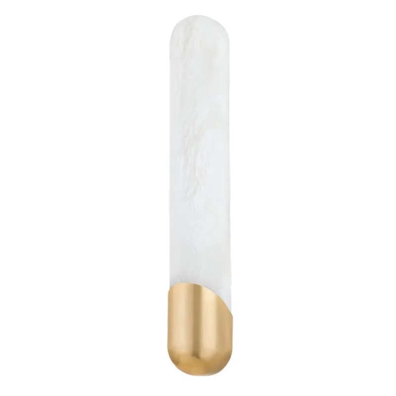 Rome 1-Light Wall Sconce in Vintage Brass 4.25W x 25.25H