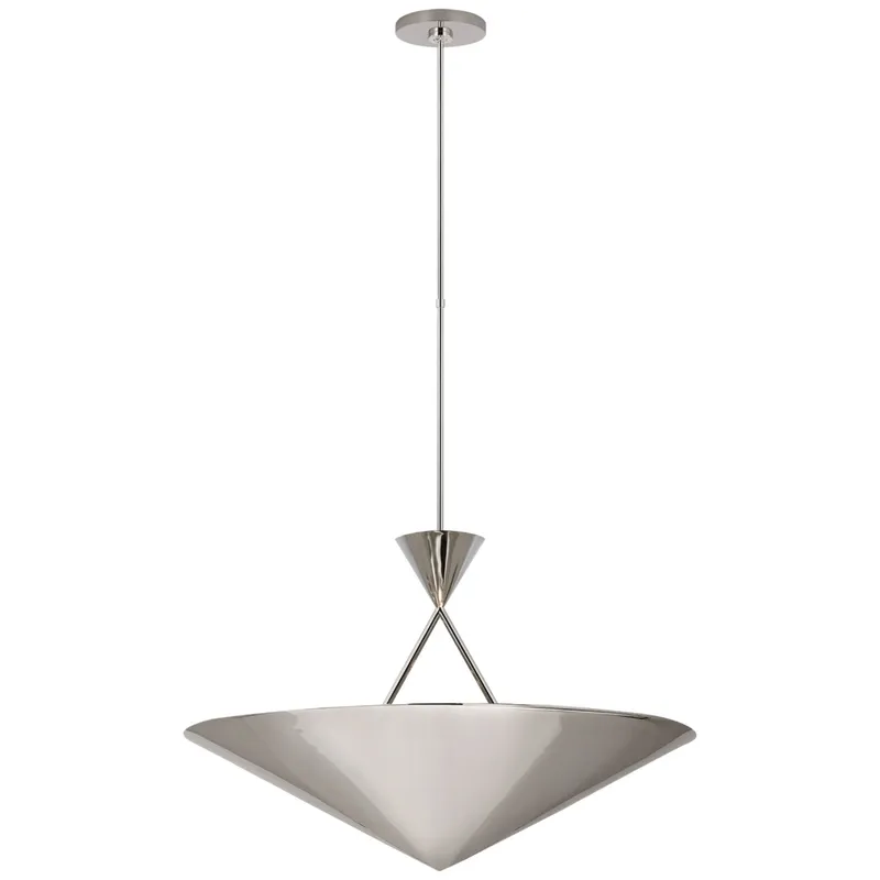 Paloma Contreras Orsay Medium Chandelier in Polished Nickel Ceiling Light W30"