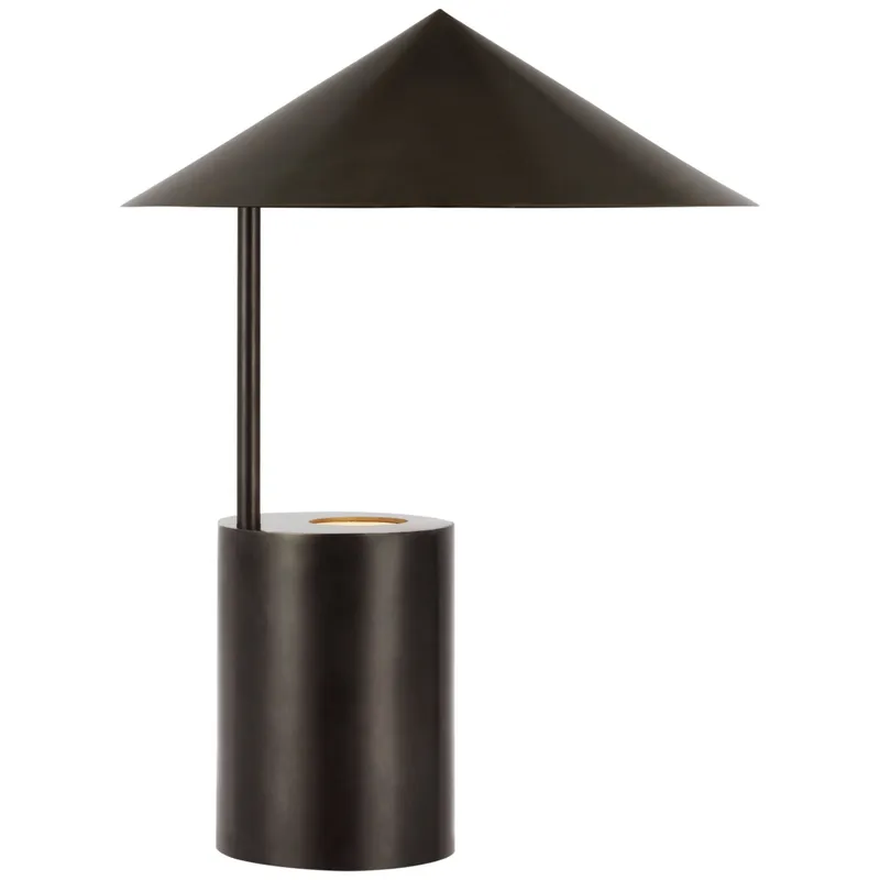 Paloma Contreras Orsay Small Table Lamp in Bronze W13" x H16.75" - 18.75"