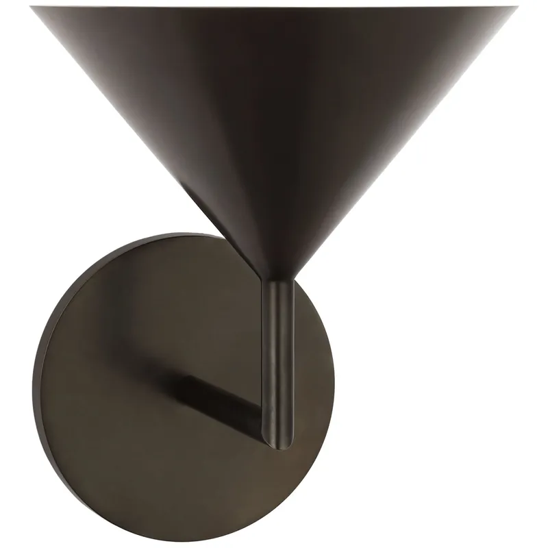 Paloma Contreras Orsay Small Single Sconce in Bronze Wall Light W7.25" x H8.75"