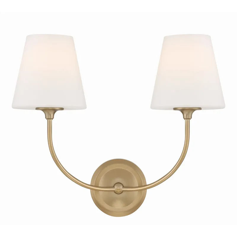 Libby Langdon Sylvan 17'' Vibrant Gold Sconce Gold 17"W x 14.75"H x 8.25"D