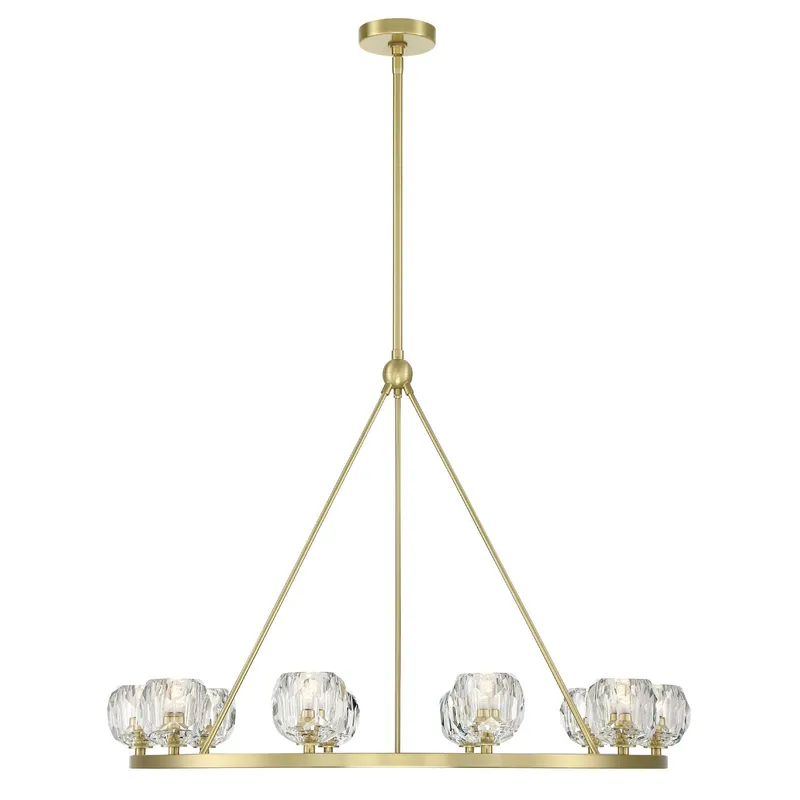 Aragon 36'' LED Soft Brass Chandelier Gold 36"W x 26"H x 36"D