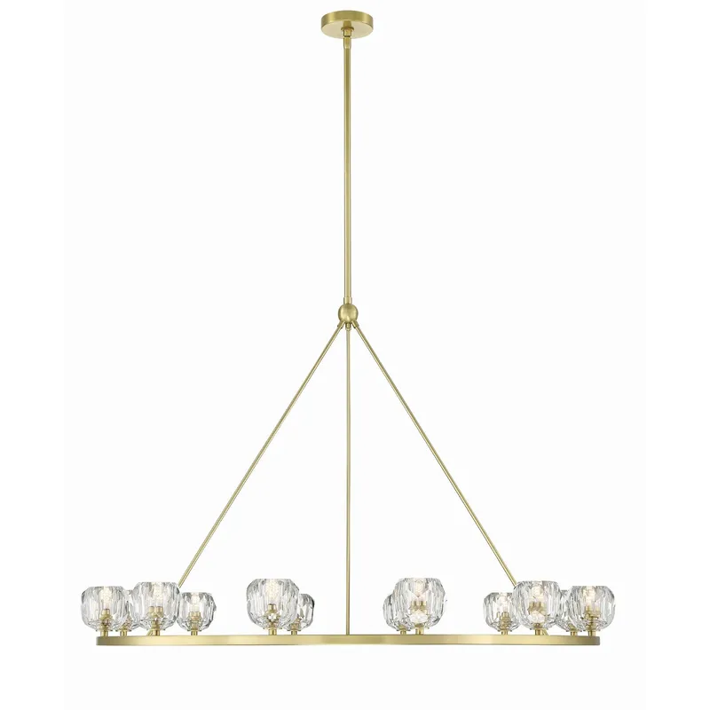 Aragon 48'' LED Soft Brass Chandelier Gold 48"W x 32"H x 48"D