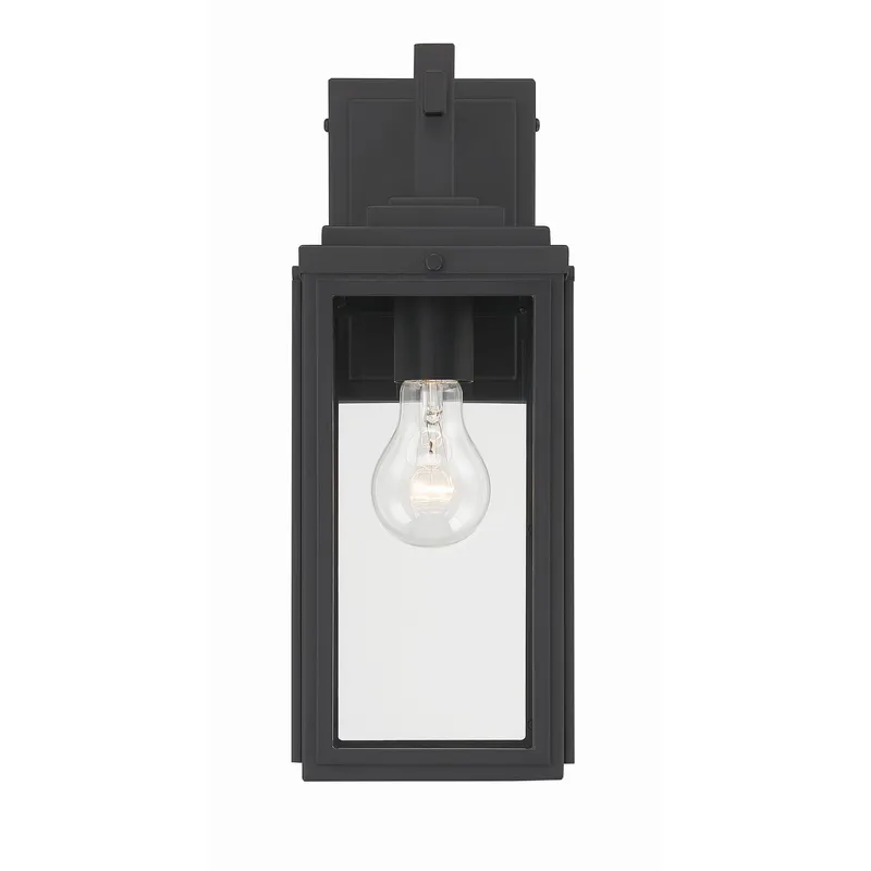 Byron 5.25'' Matte Black Outdoor Sconce Black 5.25"W x 14"H x 6.75"D