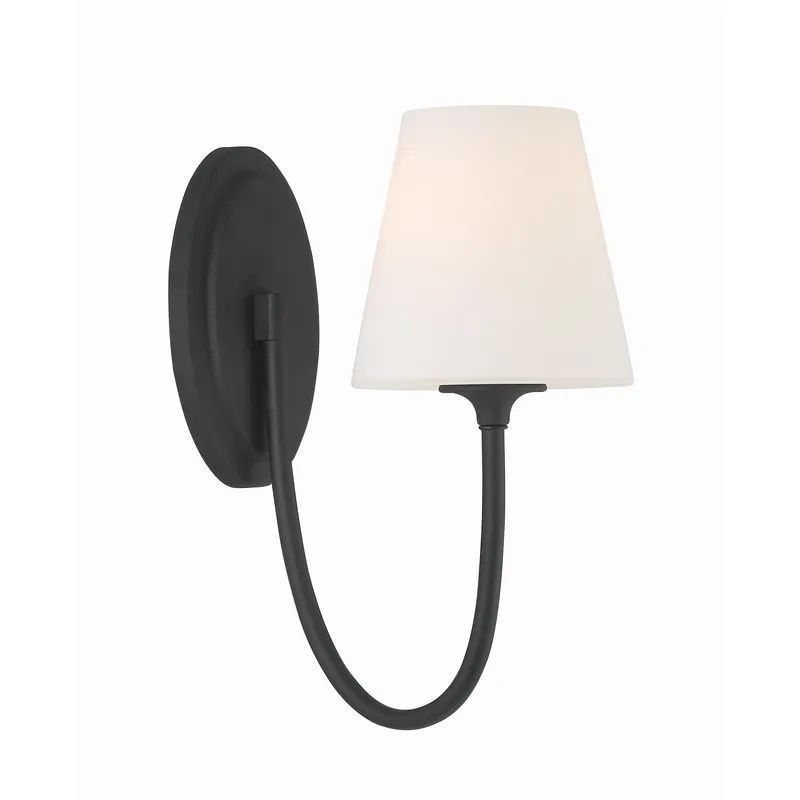 Juno 6'' Black Forged Sconce Black 6"W x 13"H x 10.25"D