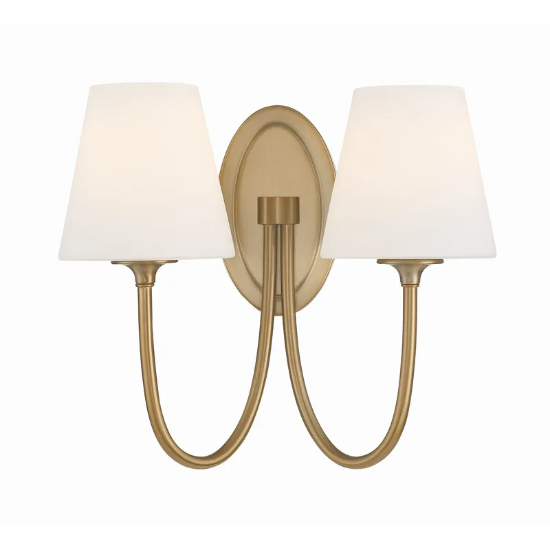 Juno 15'' Vibrant Gold Sconce Gold 15"W x 13"H x 8.5"D