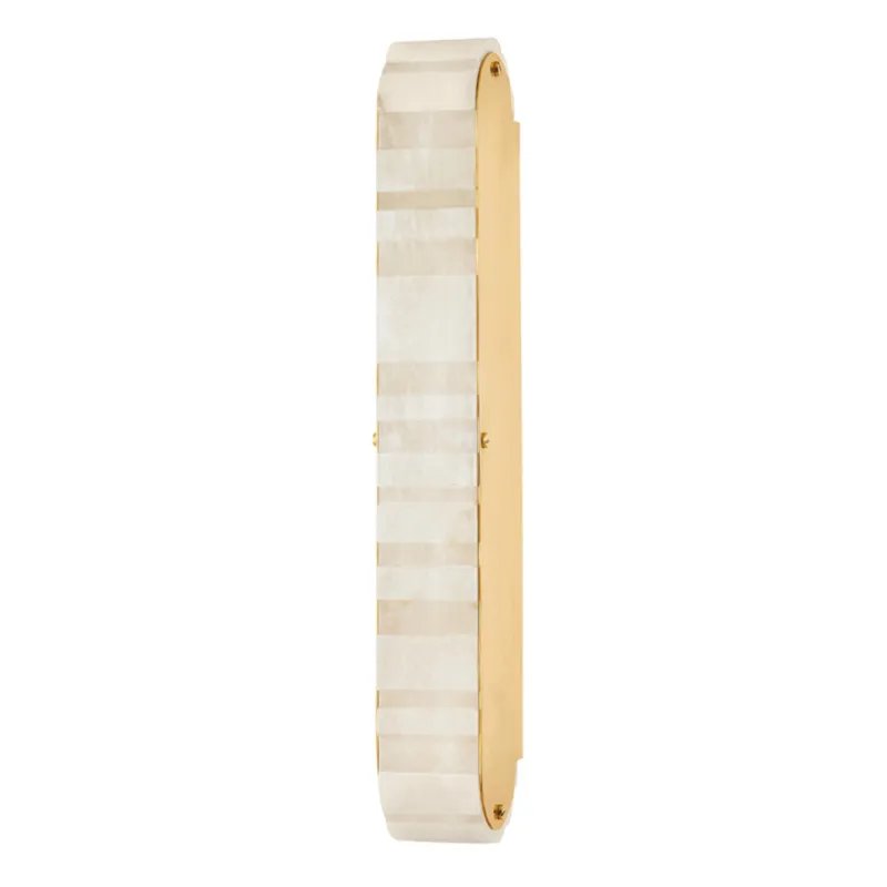 Budapest 1-Light Wall Sconce in Vintage Brass 2.75W x 19.25H