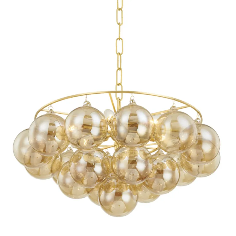 Mimi 6-Light Chandelier in Aged Brass by Megan Molten 22.5W x 13H (H711806-AGB)