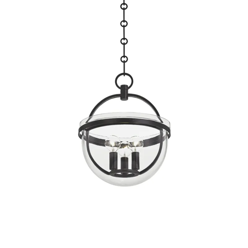 Malloy 3-Light Lantern in Aged Iron 11.75W x 14.75H