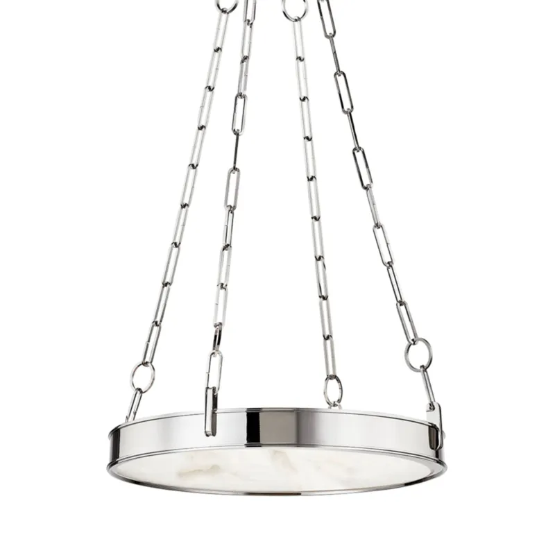 Kirby 1-Light Chandelier in Polished Nickel 20W x 3.5H