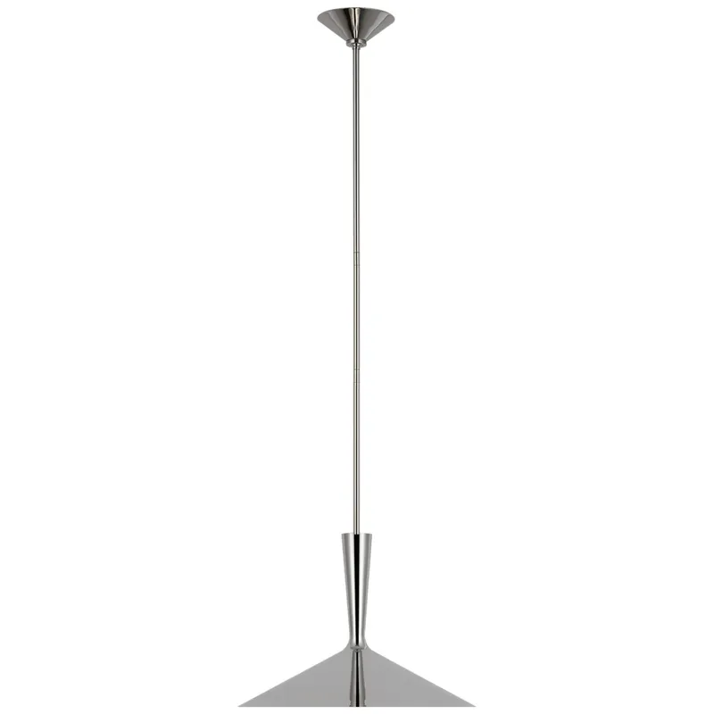 AERIN Rosetta Large Pendant in Polished Nickel Ceiling Light W18"