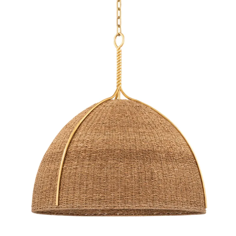 Woodlawn 1-Light Pendant in Vintage Gold Leaf 28.5W x 29.25H