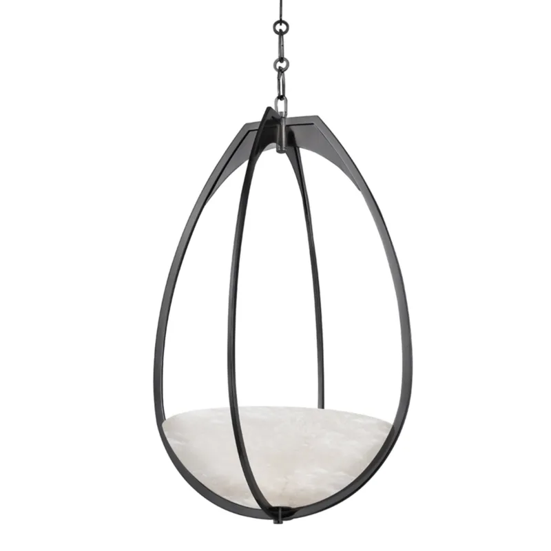 Lloyd 1-Light Pendant in Black Nickel 18.5W x 30.5H