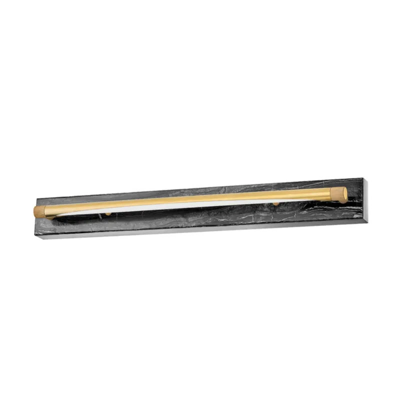 Hayden 1-Light Wall Sconce in Aged Brass 26.75L x 26.75W x 3H