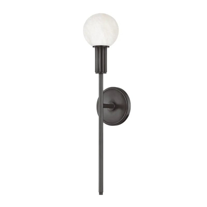 Murray Hill 1-Light Wall Sconce in Distressed Bronze 4.5W x 22H