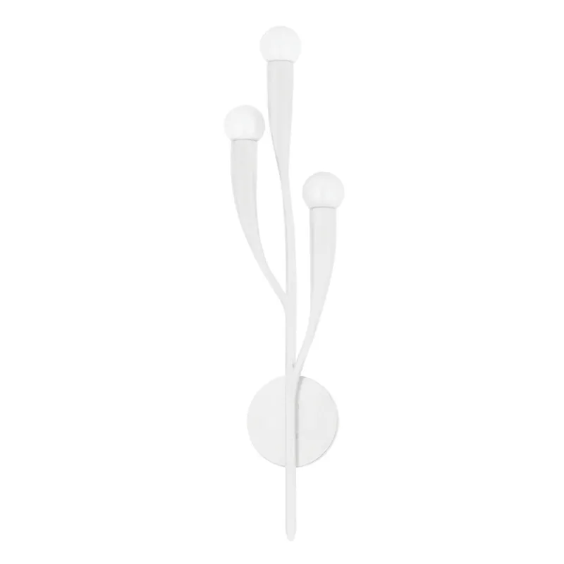 Labra 3-Light Wall Sconce in White Plaster 5.75W x 24.5H