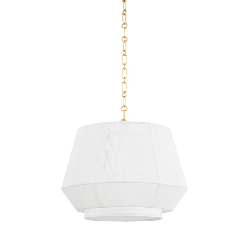 Debi 1-Light Pendant in Aged Brass by Becki Owens 18W x 16.25H