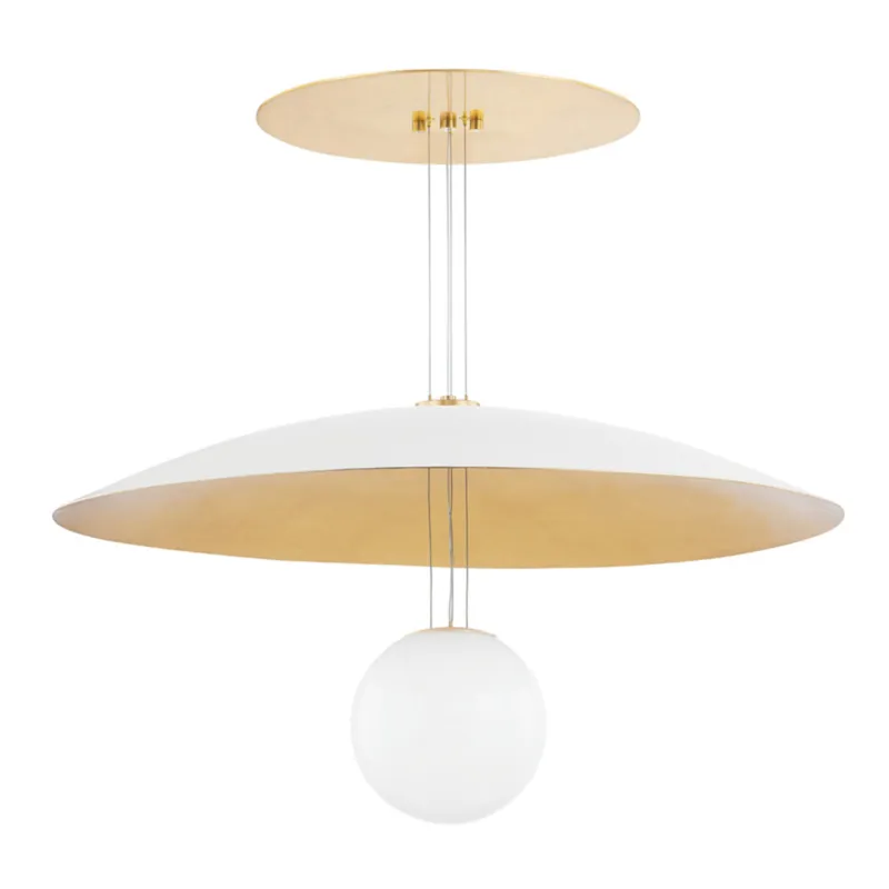 Brim 1-Light Chandelier in Soft White by Kelly Behun 36W x 18.25H