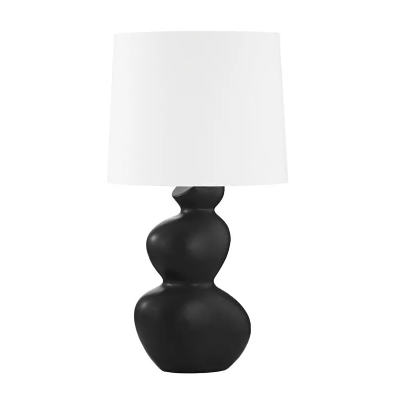 Kingsley 1-Light Table Lamp in Aged Brass 16W x 28.25H