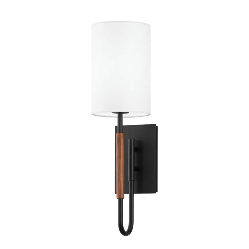 Cosmo 1-Light Wall Sconce in Soft Black 5.75W x 21H