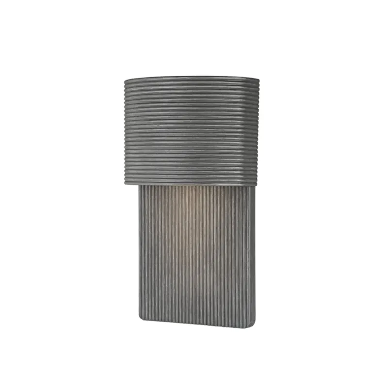 Tempe 1-Light Exterior Wall Sconce in Graphite 6.75W x 12H