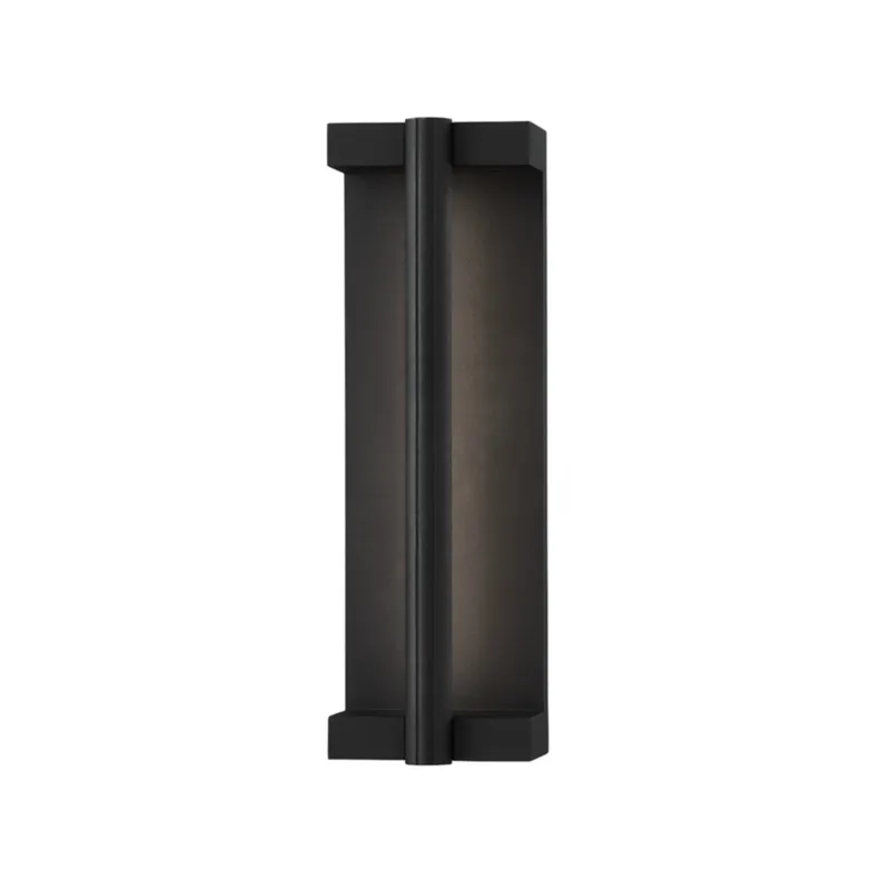 Calla 1-Light Exterior Wall Sconce in Texture Black 4.75W x 15H