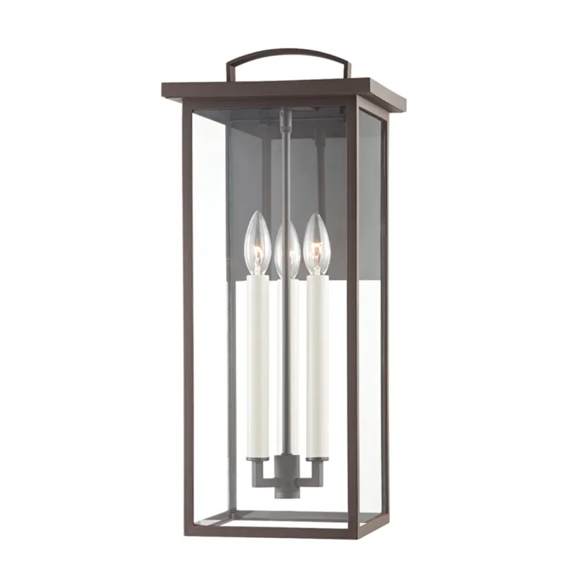 Eden 4-Light Exterior Wall Sconce in Textured Bronze 9.5W x 22H