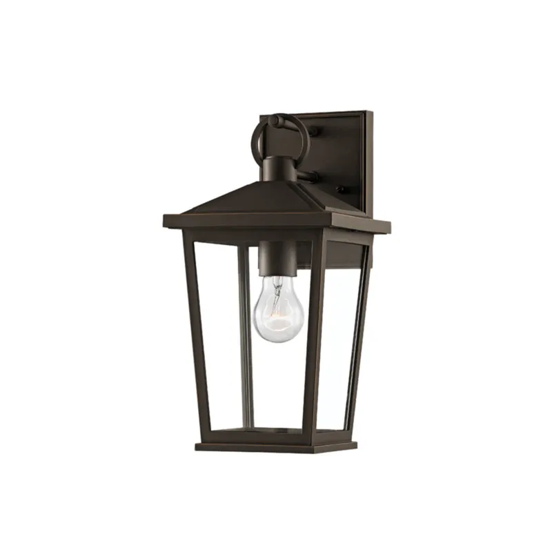Soren 1-Light Exterior Wall Sconce in Textured Bronze W/ Hl 7.5W x 14H