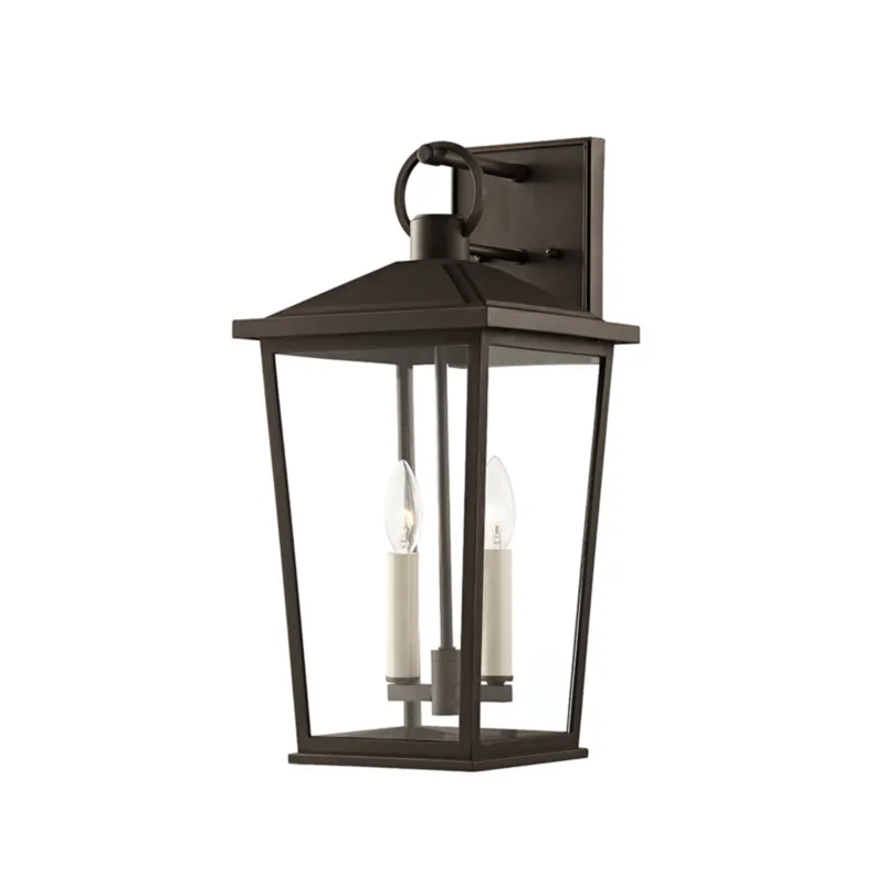 Soren 2-Light Exterior Wall Sconce in Textured Bronze W/ Hl 9.5W x 20H