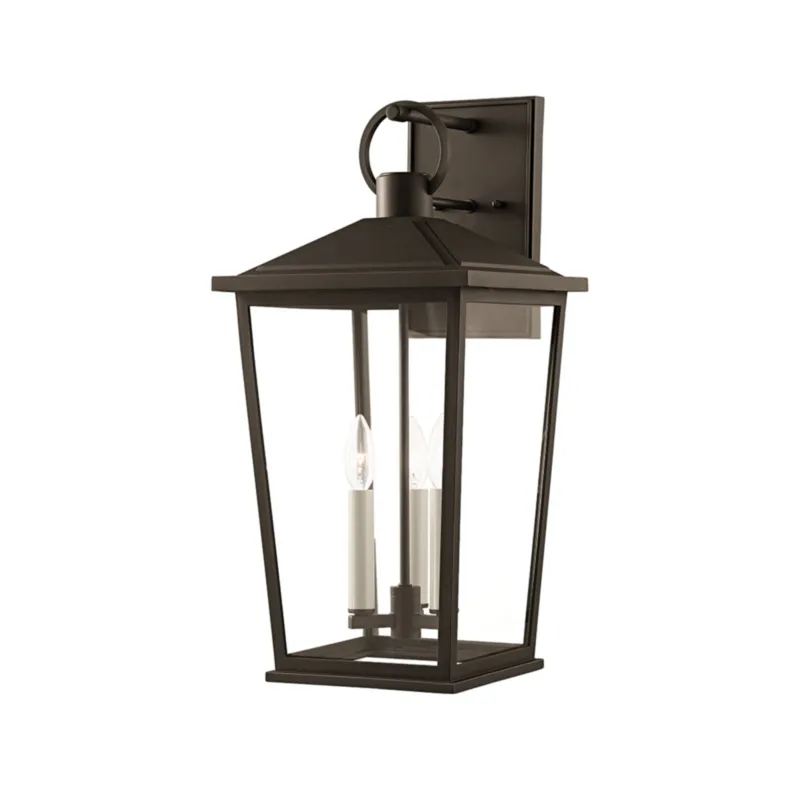 Soren 3-Light Exterior Wall Sconce in Textured Bronze W/ Hl 11W x 23H