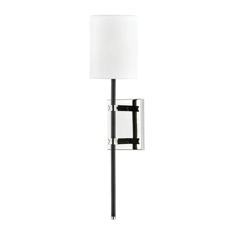 Denise 1-Light Wall Sconce in Polished Nickel 4.75W x 20.5H