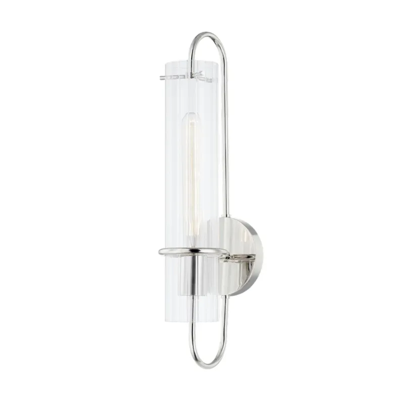 Beck 1-Light Wall Sconce in Polished Nickel 4.75W x 20.25H