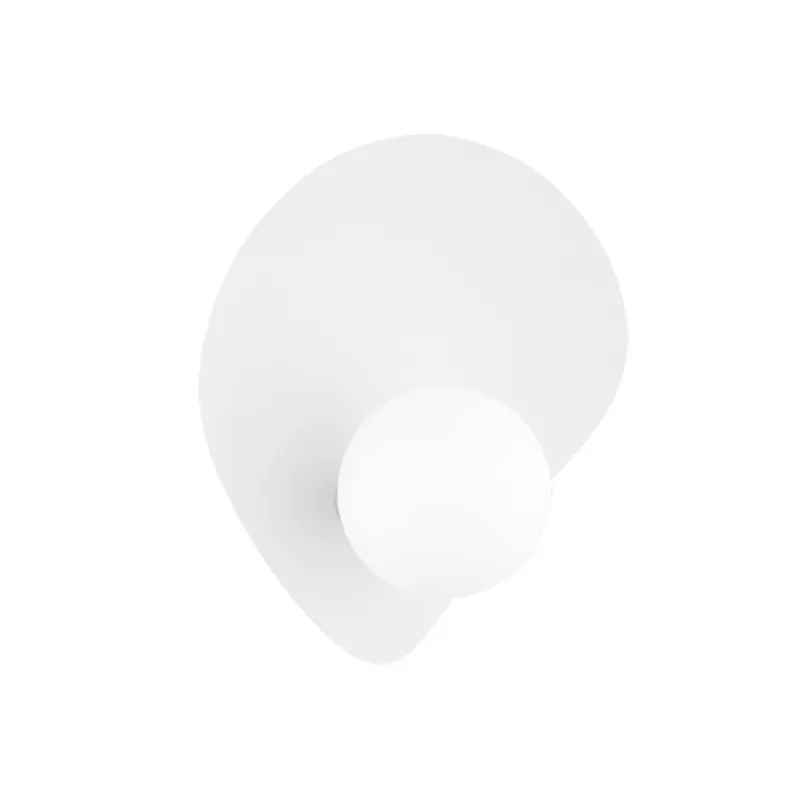 Leni 1-Light Wall Sconce in Texture White by Tali Roth 12W x 12H