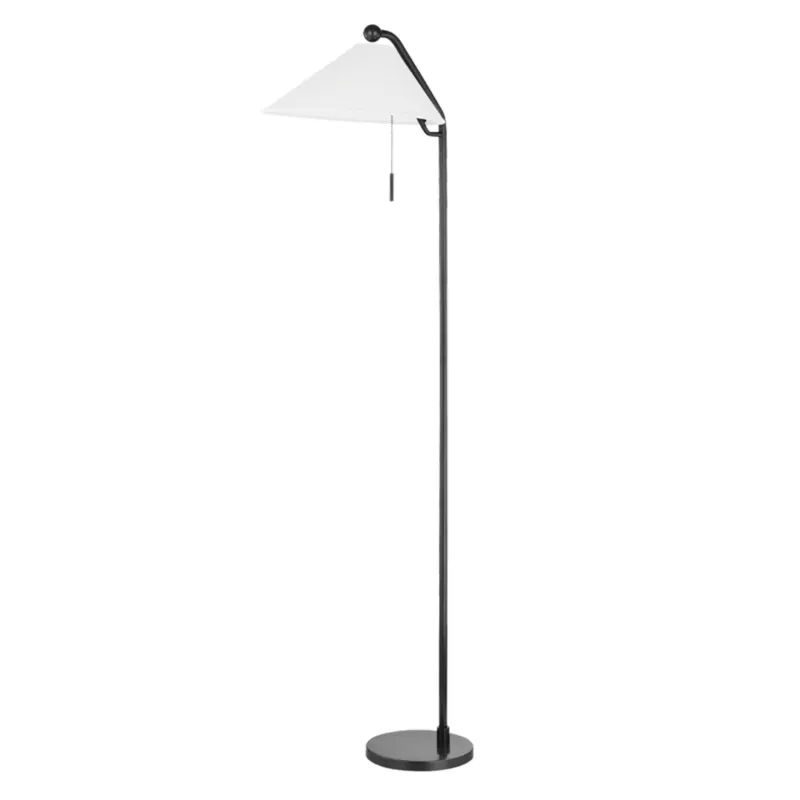 Aisa 1-Light Floor Lamp in Old Bronze 11.75W x 65H