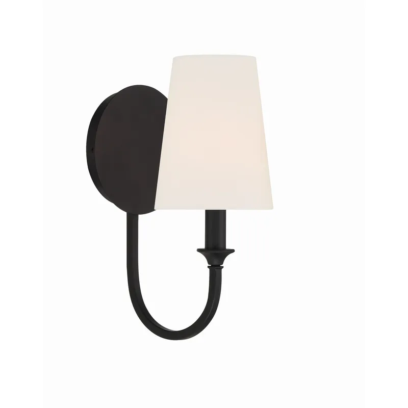 Payton 5.5'' Black Forged Sconce Black 5.5"W x 11.75"H x 7.5"D