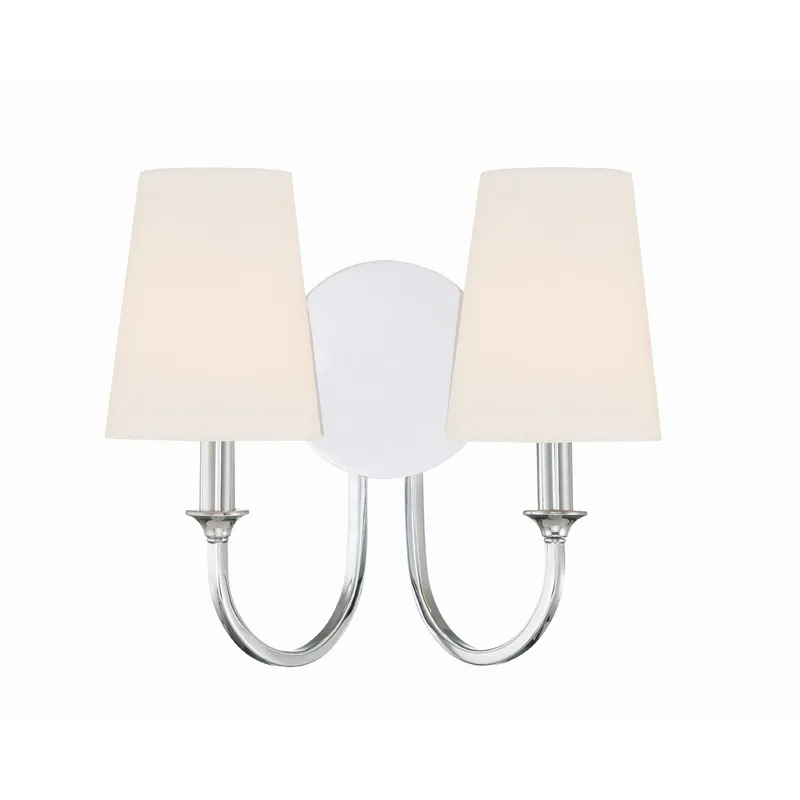 Payton 13.5'' Polished Chrome Sconce Silver 13.5"W x 11.75"H x 6"D