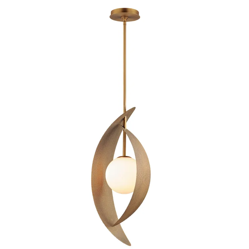 Studio M SM32361SWNAB Chips 1-Light Pendant - Brass in Natural Aged Brass by Mat Sanders