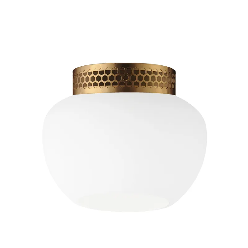 Studio M SM31084FTHR Incognito 14" Surface Mount - Frost/Heritage Brass by Mat Sanders