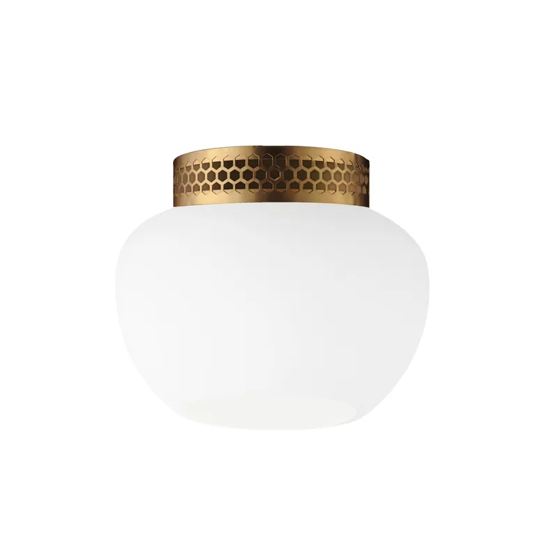 Studio M SM31080FTHR Incognito 8" Surface Mount - Frost/Heritage Brass by Mat Sanders