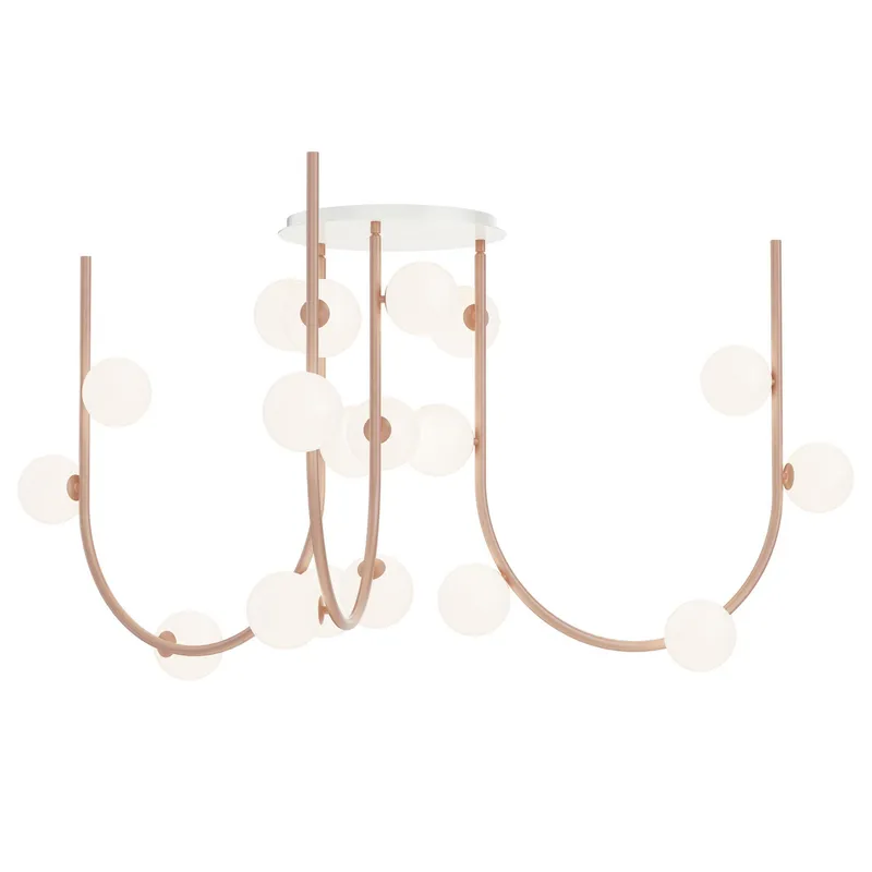 Studio M SM24953PP 15-Light MTO Fixed Pendant - Palazzo Pink