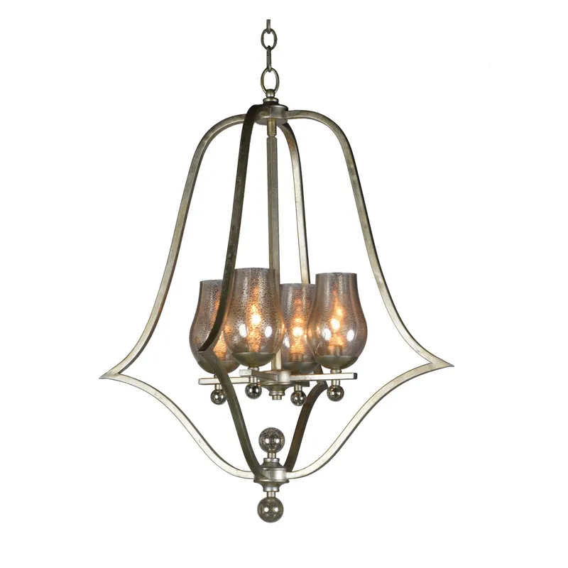 Studio M SM23973MGSG Mirabelle 4-Light Pendant in Silver Gold
