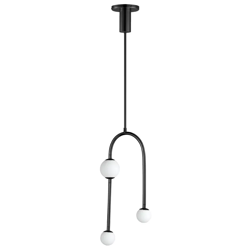 Studio M SM24833BK Alina 3-Light LED Pendant in Black by Nina Magon